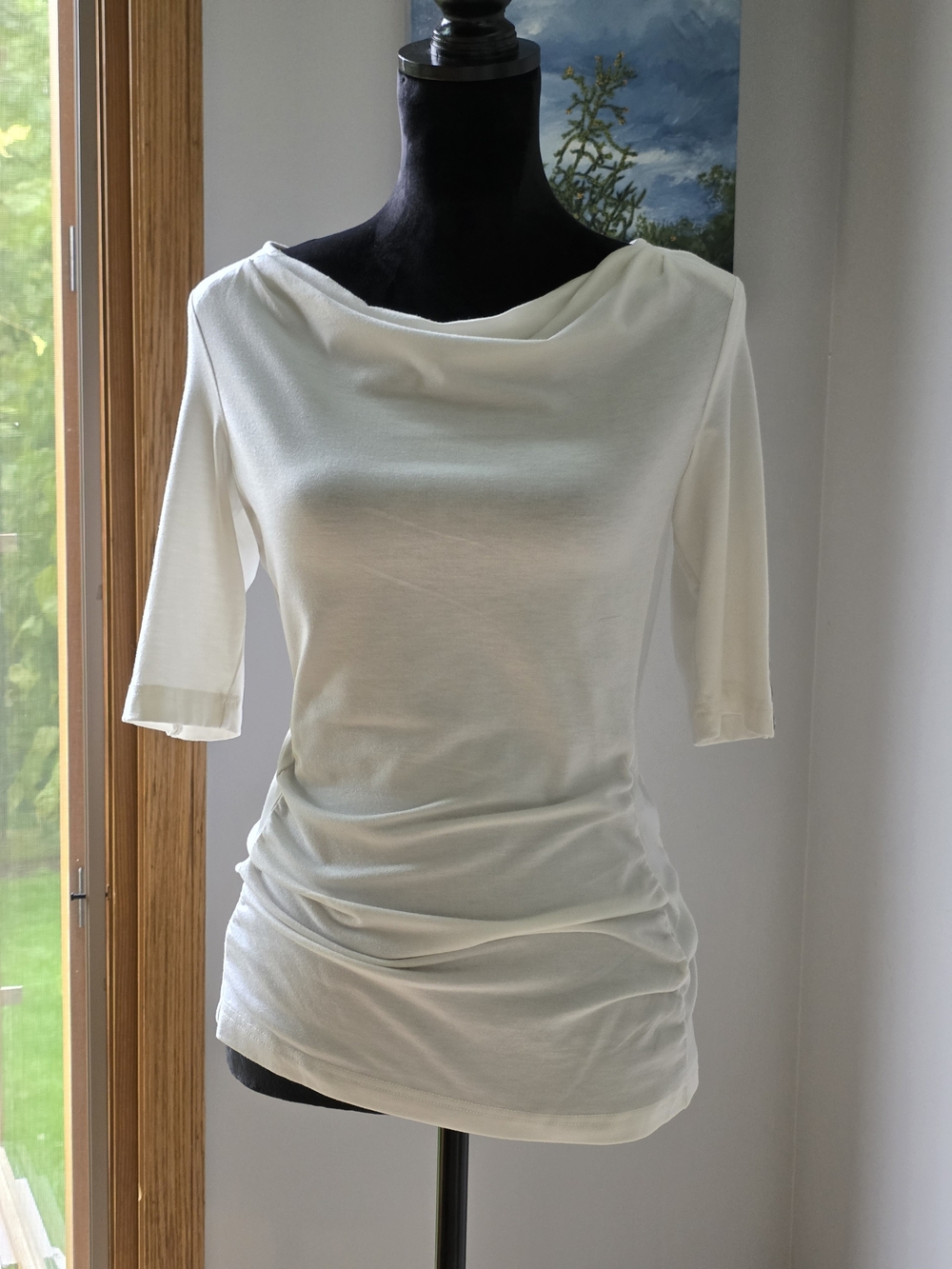 Royal Robbins White Draped Boatneck -Size MEDIUM